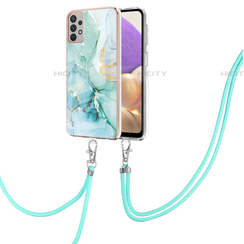 Custodia Silicone Gel Morbida Fantasia Modello Cover con Cinghia Cordino Mano Y05B per Samsung Galaxy A73 5G