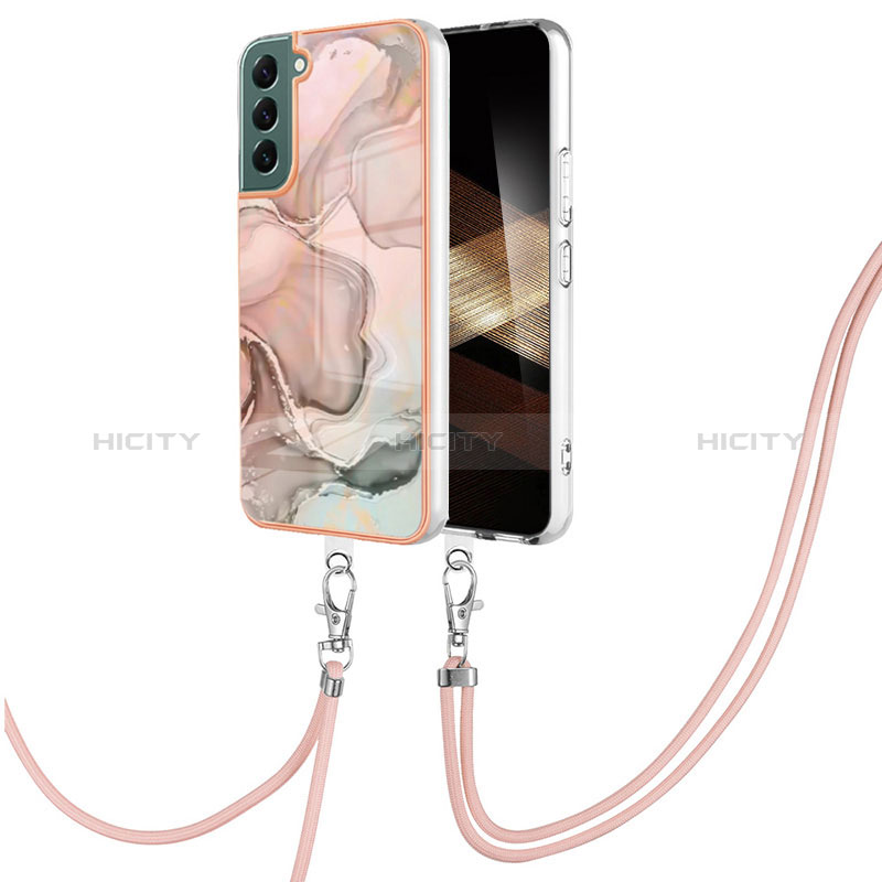 Custodia Silicone Gel Morbida Fantasia Modello Cover con Cinghia Cordino Mano YB7 per Samsung Galaxy S24 5G