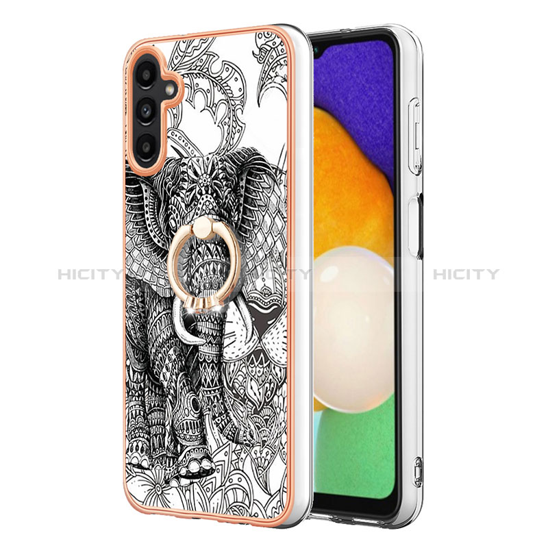 Custodia Silicone Gel Morbida Fantasia Modello Cover con Cinghia Cordino Mano YB8 per Samsung Galaxy A14 5G