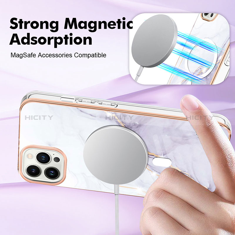 Custodia Silicone Gel Morbida Fantasia Modello Cover con Mag-Safe Magnetic per Apple iPhone 14 Pro