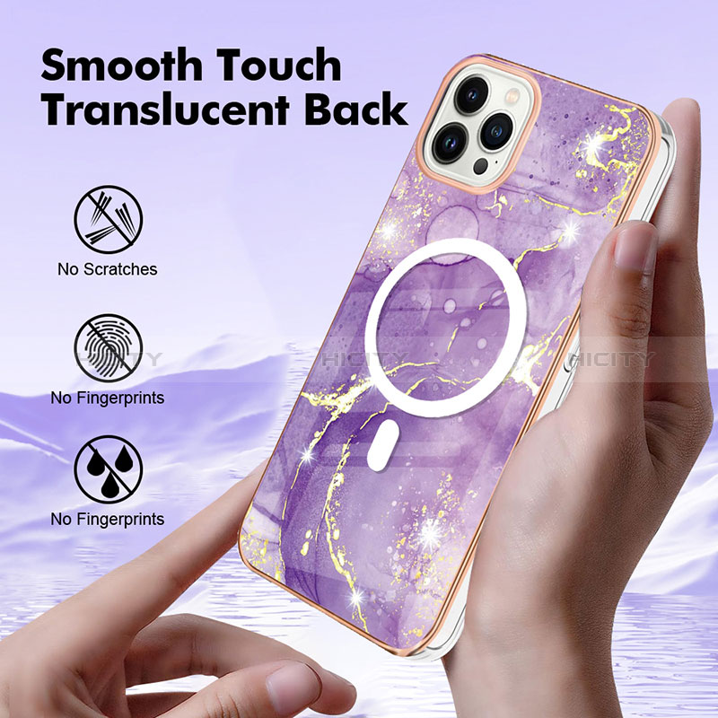 Custodia Silicone Gel Morbida Fantasia Modello Cover con Mag-Safe Magnetic per Apple iPhone 14 Pro Max