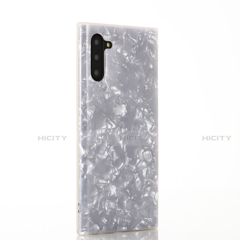 Custodia Silicone Gel Morbida Fantasia Modello Cover D01 per Samsung Galaxy Note 10 5G Bianco