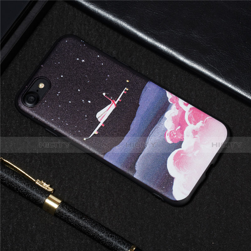 Custodia Silicone Gel Morbida Fantasia Modello Cover S01 per Apple iPhone 8