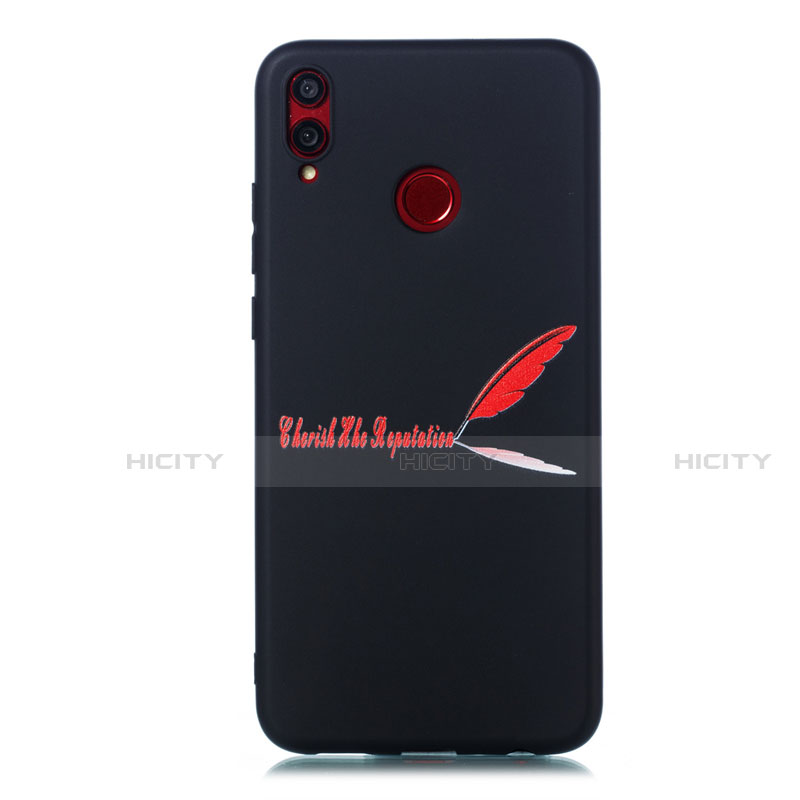 Custodia Silicone Gel Morbida Fantasia Modello Cover S01 per Huawei Honor V10 Lite Rosso