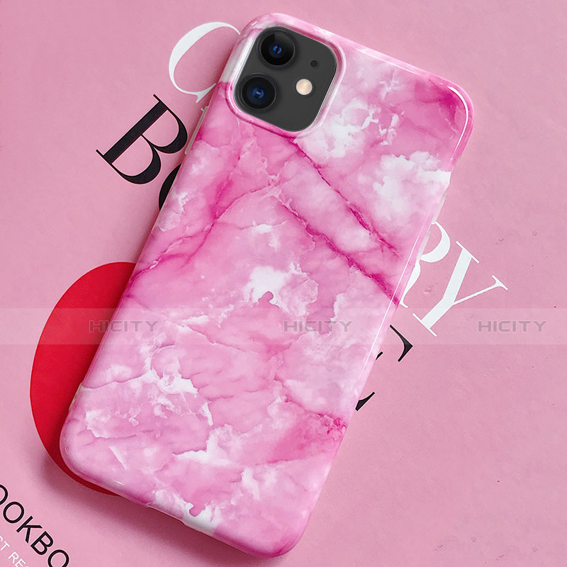 Custodia Silicone Gel Morbida Fantasia Modello Cover S02 per Apple iPhone 11 Rosa