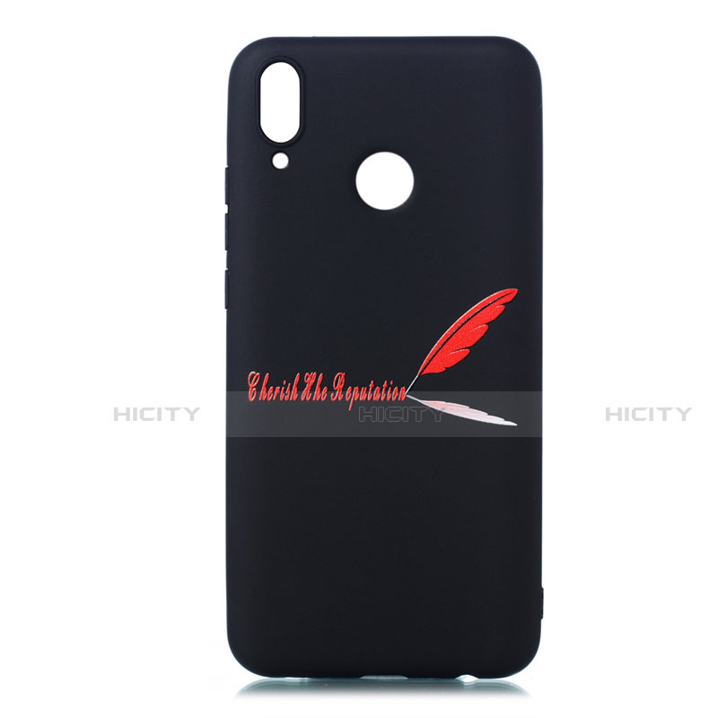 Custodia Silicone Gel Morbida Fantasia Modello Cover S06 per Huawei Y9 (2019) Rosso