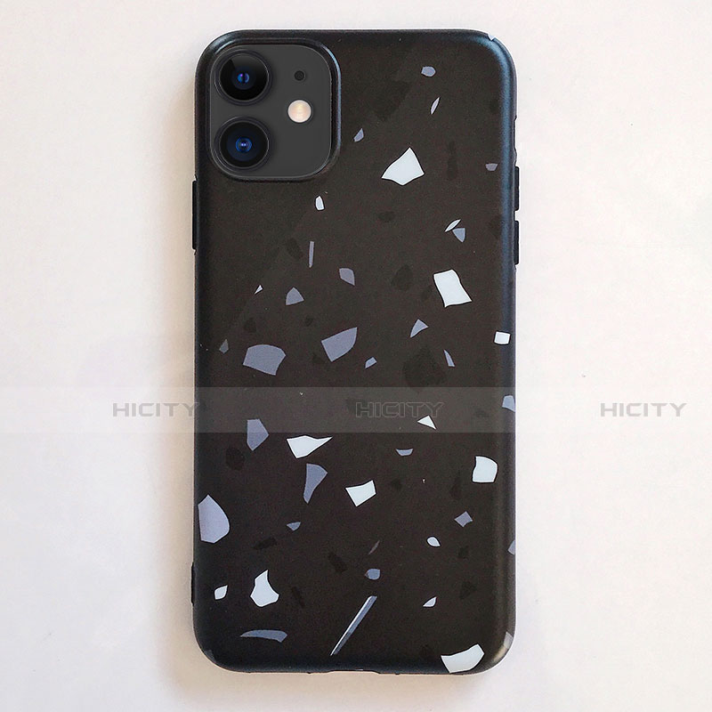 Custodia Silicone Gel Morbida Fantasia Modello Cover S12 per Apple iPhone 11 Nero