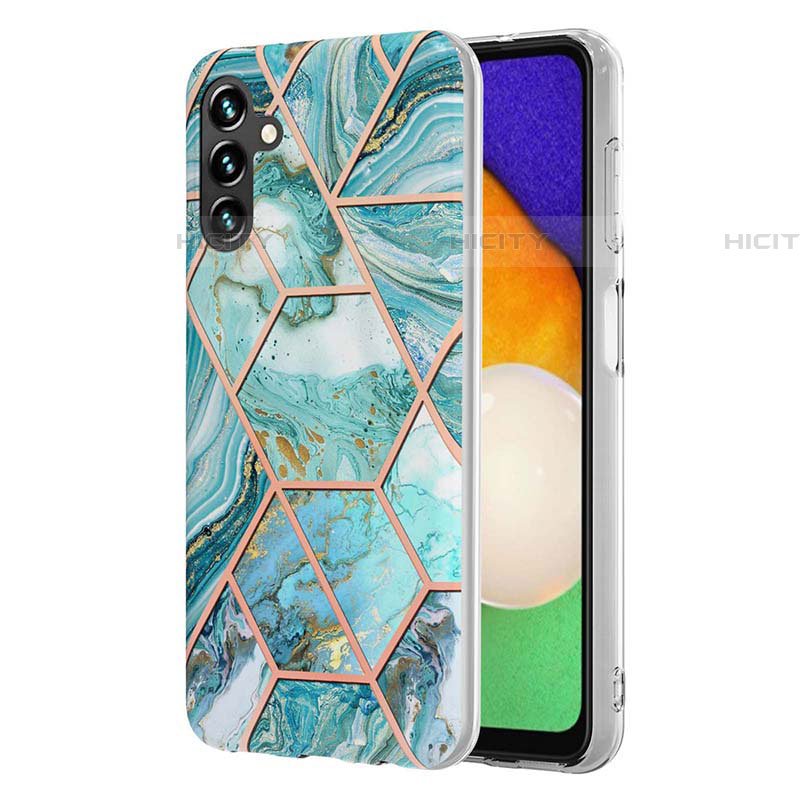 Custodia Silicone Gel Morbida Fantasia Modello Cover Y01B per Samsung Galaxy A04s Verde Pastello