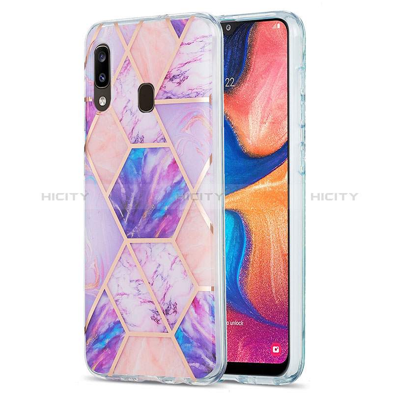 Custodia Silicone Gel Morbida Fantasia Modello Cover Y01B per Samsung Galaxy A30