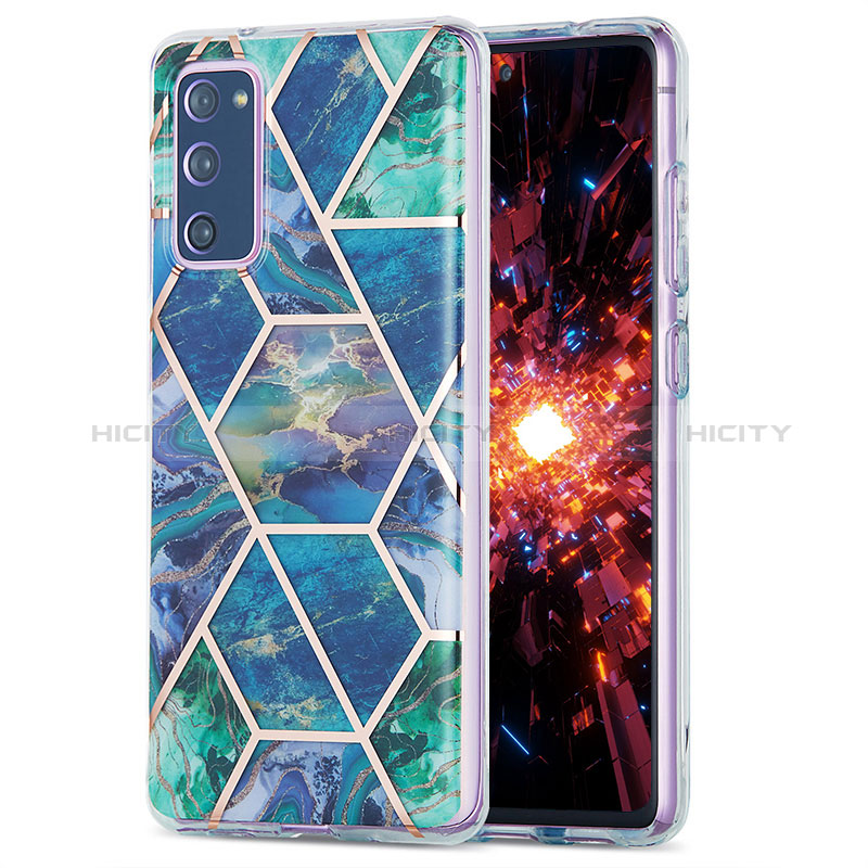 Custodia Silicone Gel Morbida Fantasia Modello Cover Y01B per Samsung Galaxy S20 FE (2022) 5G Verde Notte