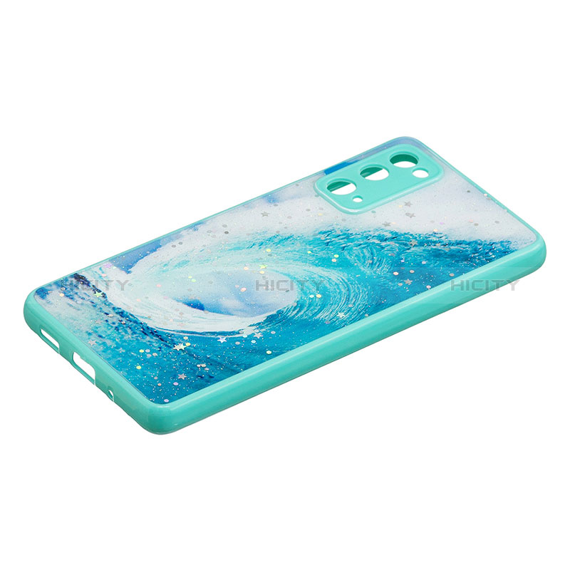 Custodia Silicone Gel Morbida Fantasia Modello Cover Y01X per Samsung Galaxy S20 FE 5G Verde