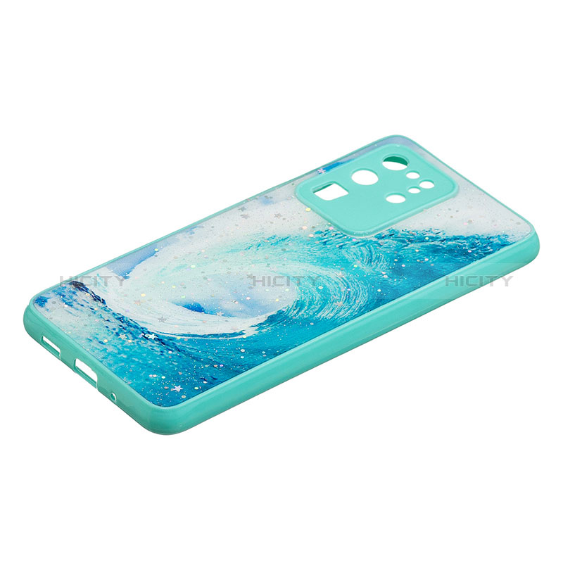 Custodia Silicone Gel Morbida Fantasia Modello Cover Y01X per Samsung Galaxy S20 Ultra 5G Verde