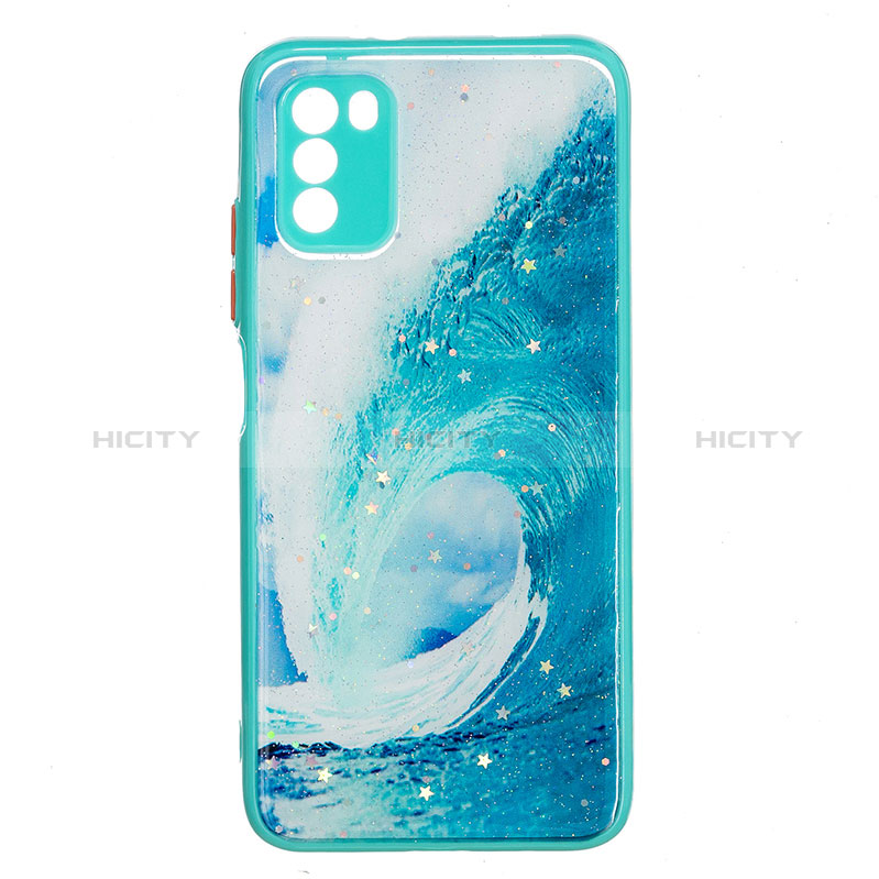 Custodia Silicone Gel Morbida Fantasia Modello Cover Y01X per Xiaomi Poco M3 Verde