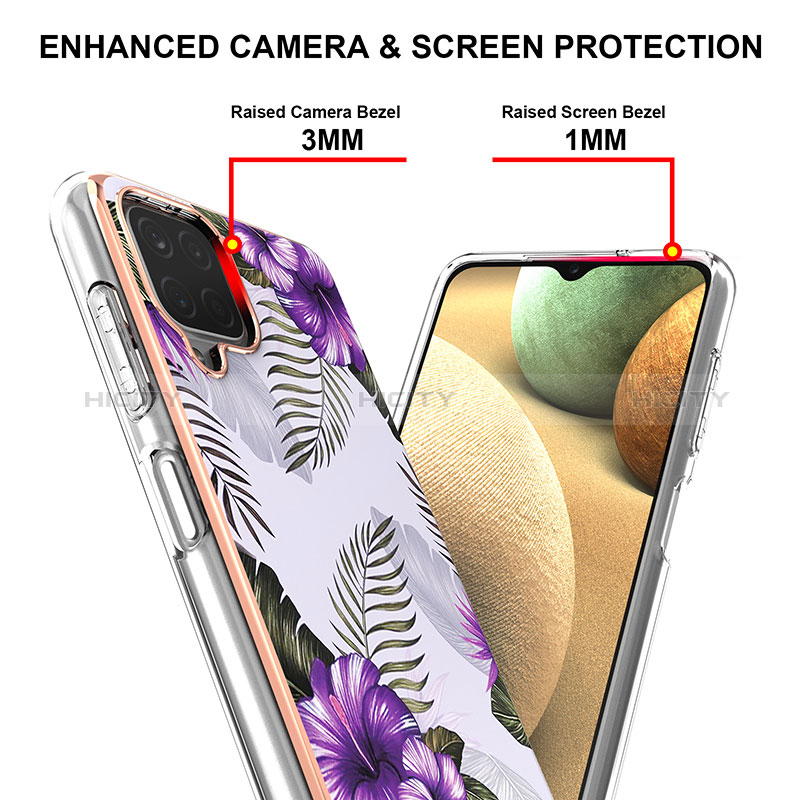 Custodia Silicone Gel Morbida Fantasia Modello Cover Y03B per Samsung Galaxy A12
