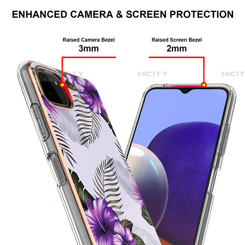 Custodia Silicone Gel Morbida Fantasia Modello Cover Y03B per Samsung Galaxy F42 5G