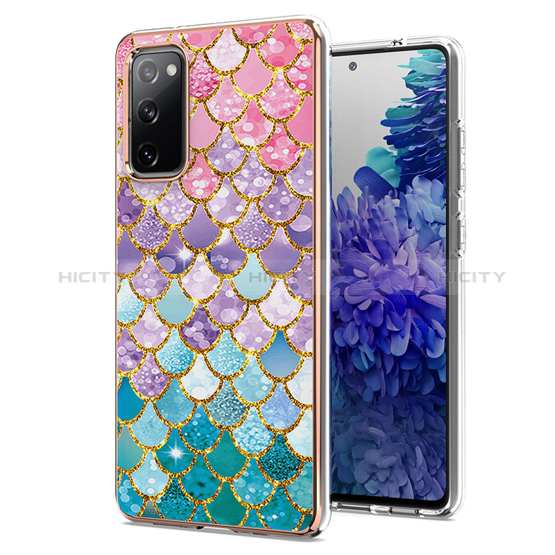 Custodia Silicone Gel Morbida Fantasia Modello Cover Y03B per Samsung Galaxy S20 Lite 5G Colorato