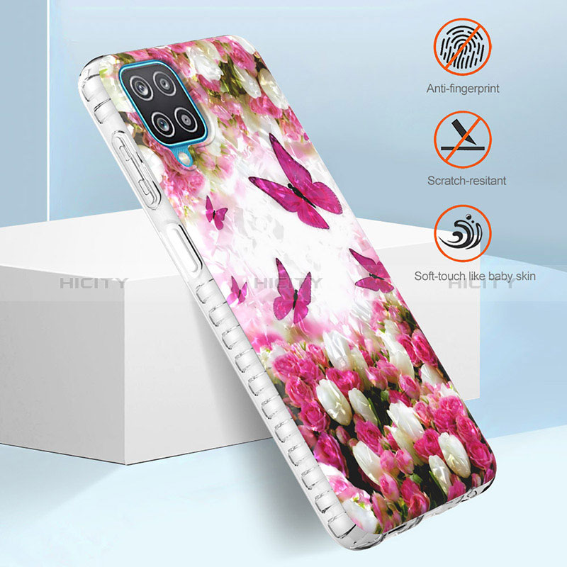Custodia Silicone Gel Morbida Fantasia Modello Cover Y04B per Samsung Galaxy F12