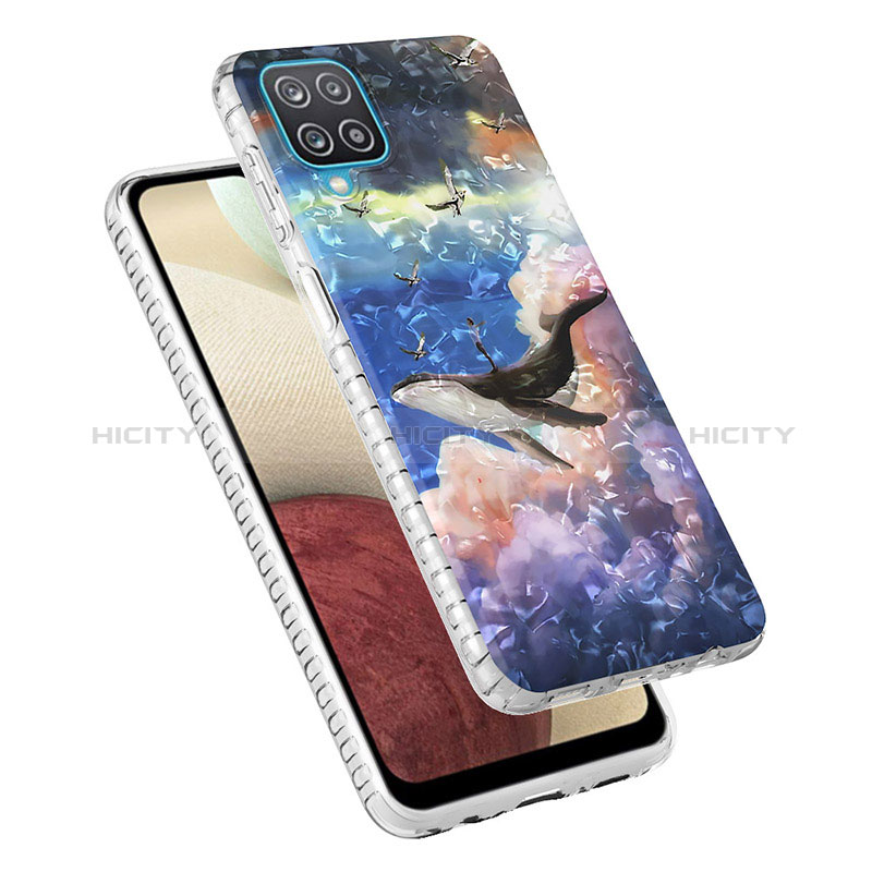 Custodia Silicone Gel Morbida Fantasia Modello Cover Y04B per Samsung Galaxy M12