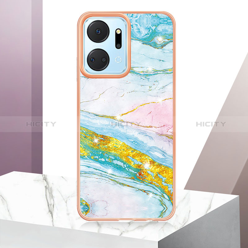 Custodia Silicone Gel Morbida Fantasia Modello Cover Y06B per Huawei Honor X7a