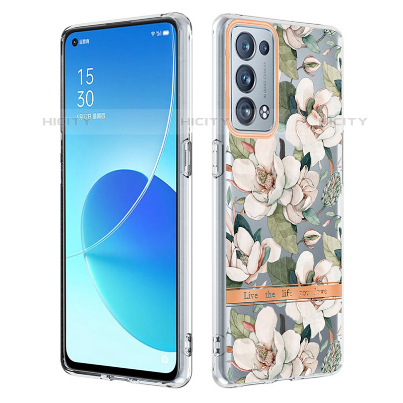 Custodia Silicone Gel Morbida Fantasia Modello Cover Y06B per Oppo Reno6 Pro 5G