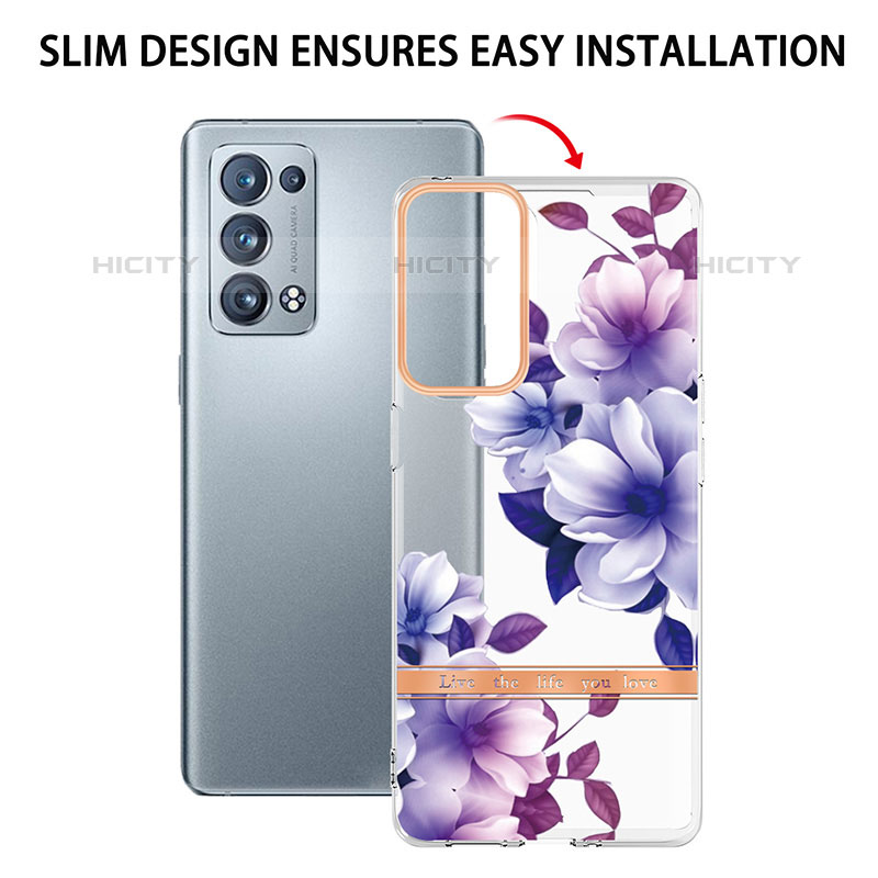 Custodia Silicone Gel Morbida Fantasia Modello Cover Y06B per Oppo Reno6 Pro 5G