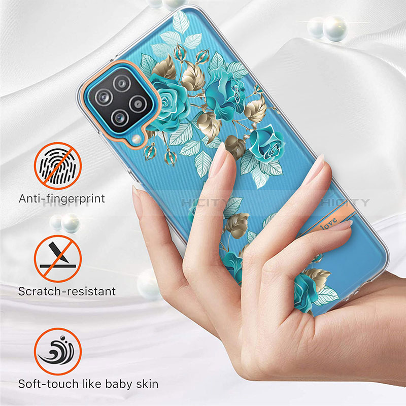 Custodia Silicone Gel Morbida Fantasia Modello Cover Y06B per Samsung Galaxy A12
