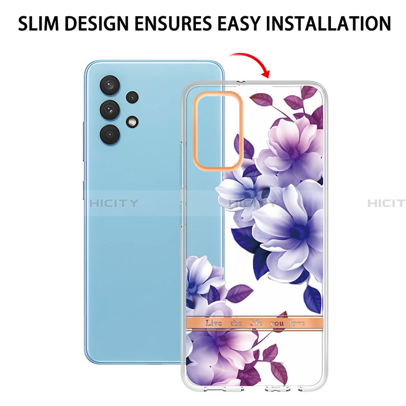 Custodia Silicone Gel Morbida Fantasia Modello Cover Y06B per Samsung Galaxy A32 5G