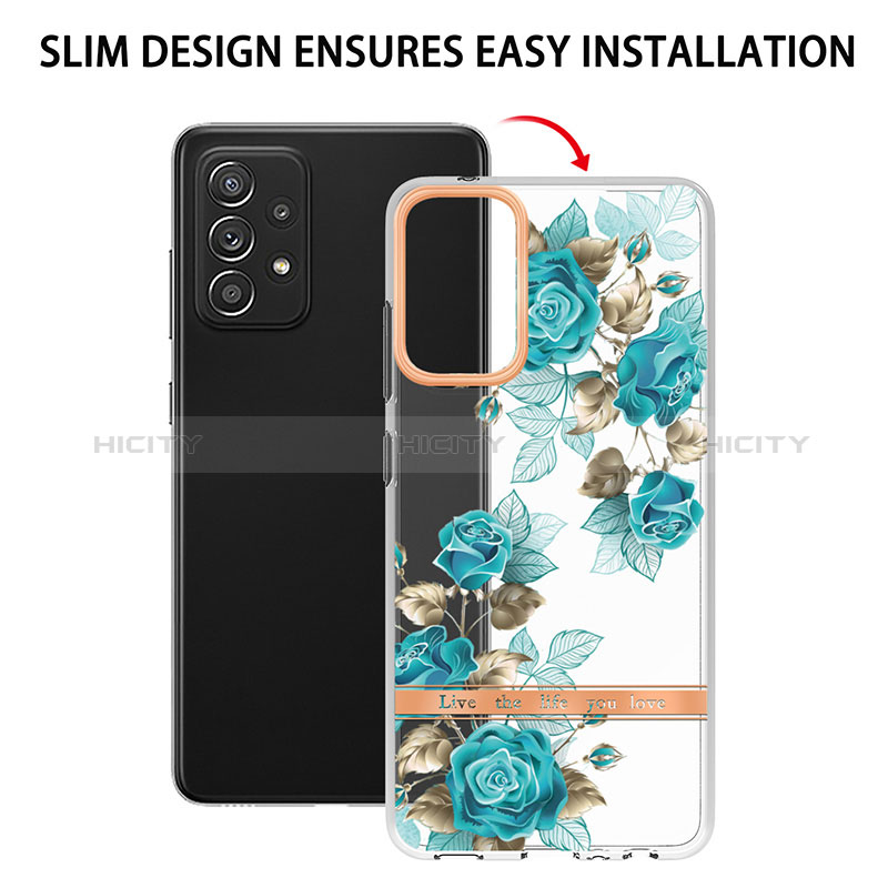 Custodia Silicone Gel Morbida Fantasia Modello Cover Y06B per Samsung Galaxy A52s 5G