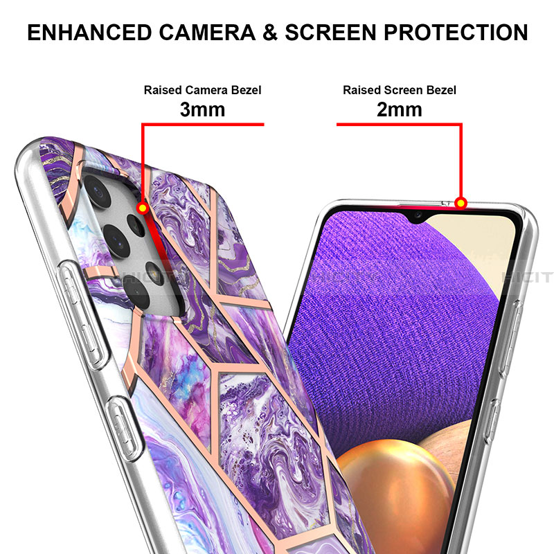 Custodia Silicone Gel Morbida Fantasia Modello Cover Y07B per Samsung Galaxy A32 5G
