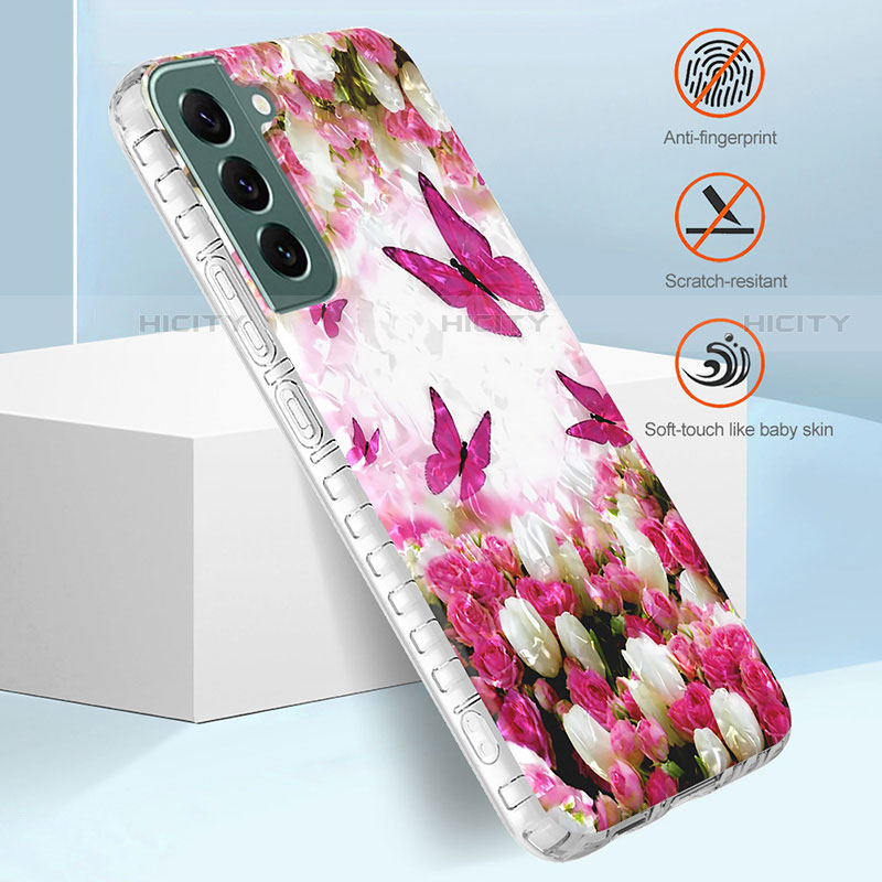 Custodia Silicone Gel Morbida Fantasia Modello Cover Y07B per Samsung Galaxy S21 FE 5G