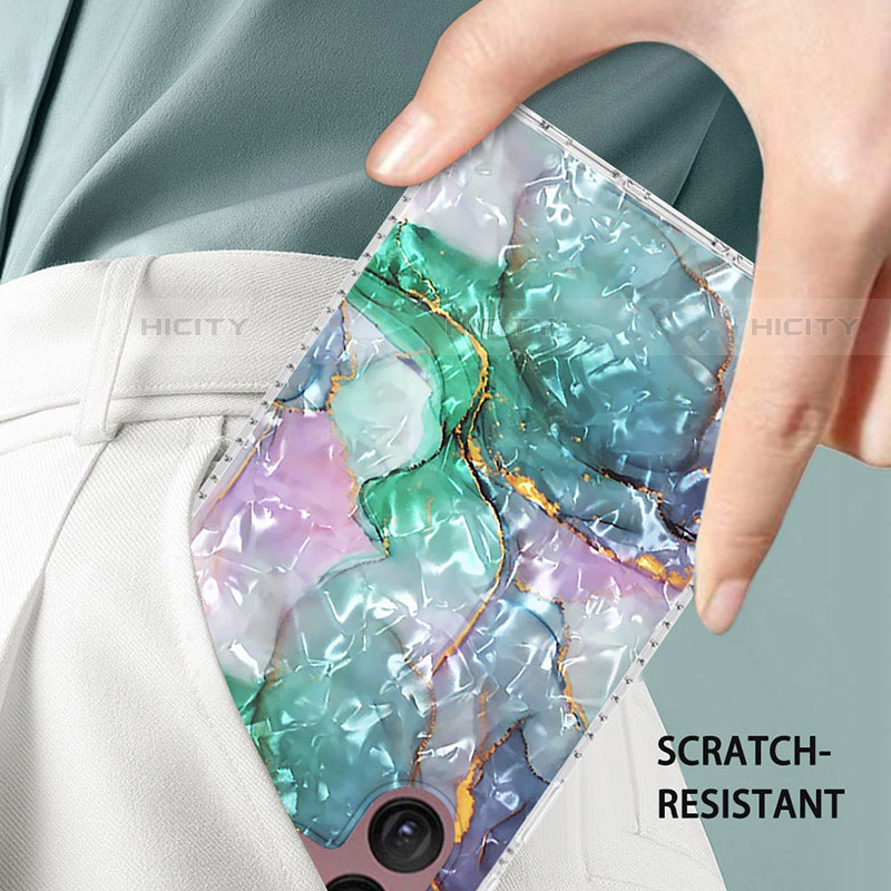 Custodia Silicone Gel Morbida Fantasia Modello Cover Y07B per Samsung Galaxy S21 Ultra 5G