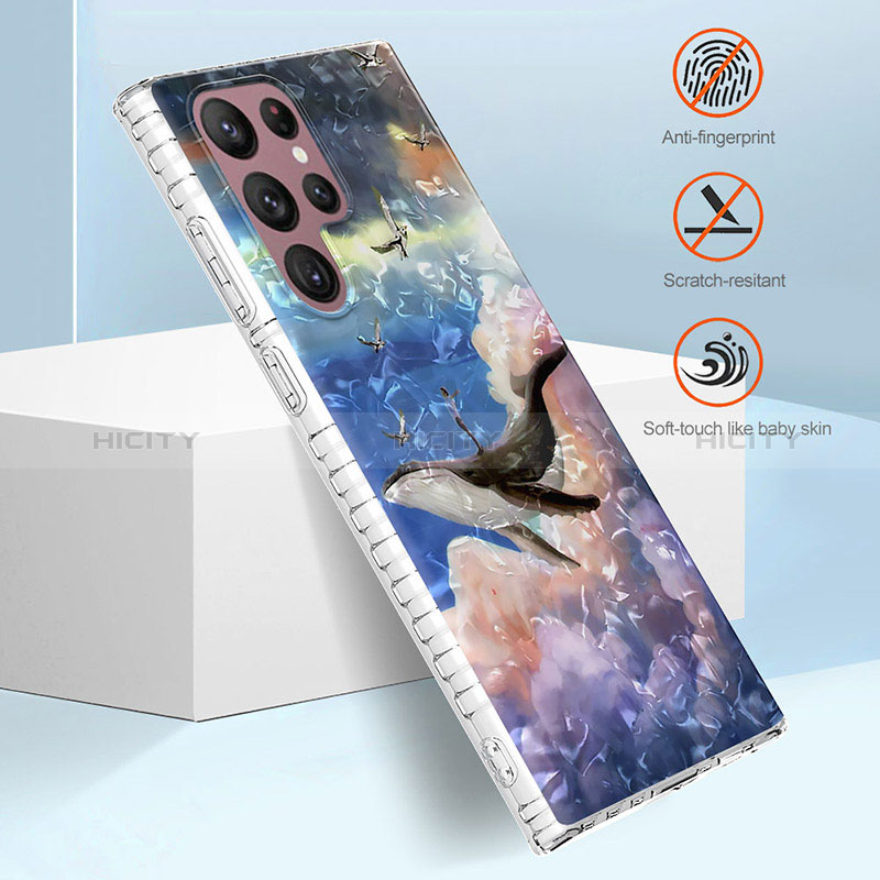 Custodia Silicone Gel Morbida Fantasia Modello Cover Y07B per Samsung Galaxy S24 Ultra 5G