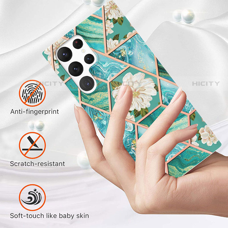 Custodia Silicone Gel Morbida Fantasia Modello Cover Y09B per Samsung Galaxy S23 Ultra 5G