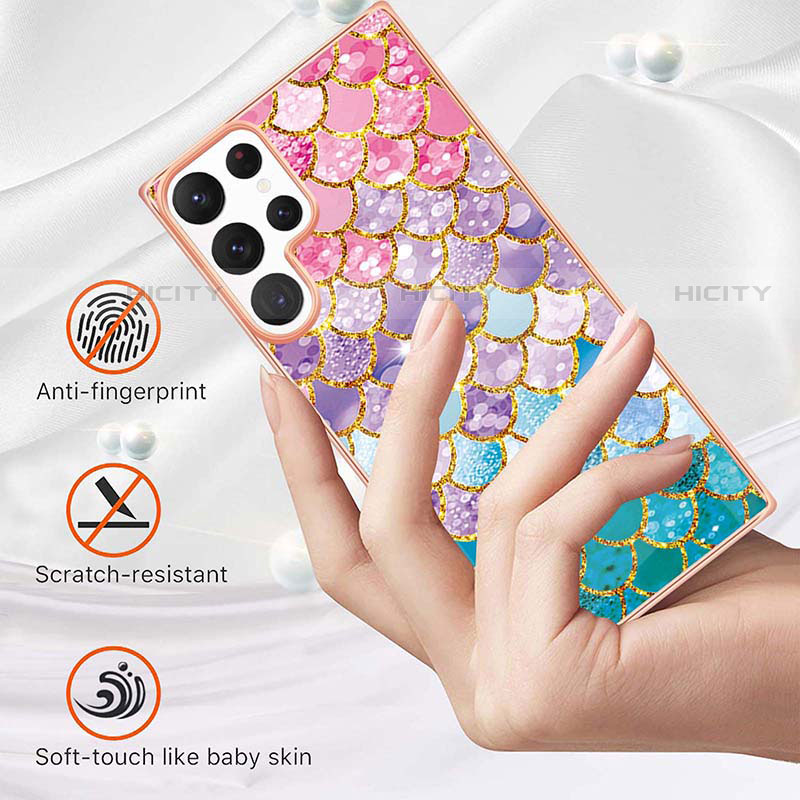 Custodia Silicone Gel Morbida Fantasia Modello Cover Y10B per Samsung Galaxy S21 Ultra 5G