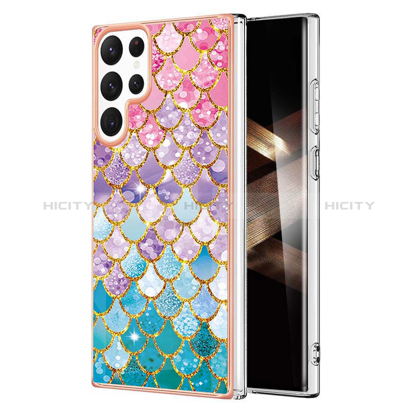 Custodia Silicone Gel Morbida Fantasia Modello Cover Y10B per Samsung Galaxy S24 Ultra 5G