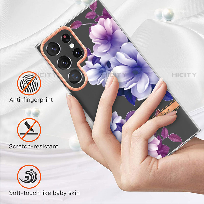 Custodia Silicone Gel Morbida Fantasia Modello Cover Y12B per Samsung Galaxy S22 Ultra 5G
