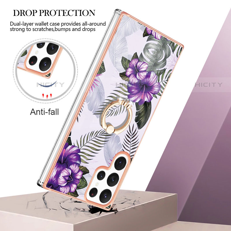 Custodia Silicone Gel Morbida Fantasia Modello Cover Y15B per Samsung Galaxy S23 Ultra 5G