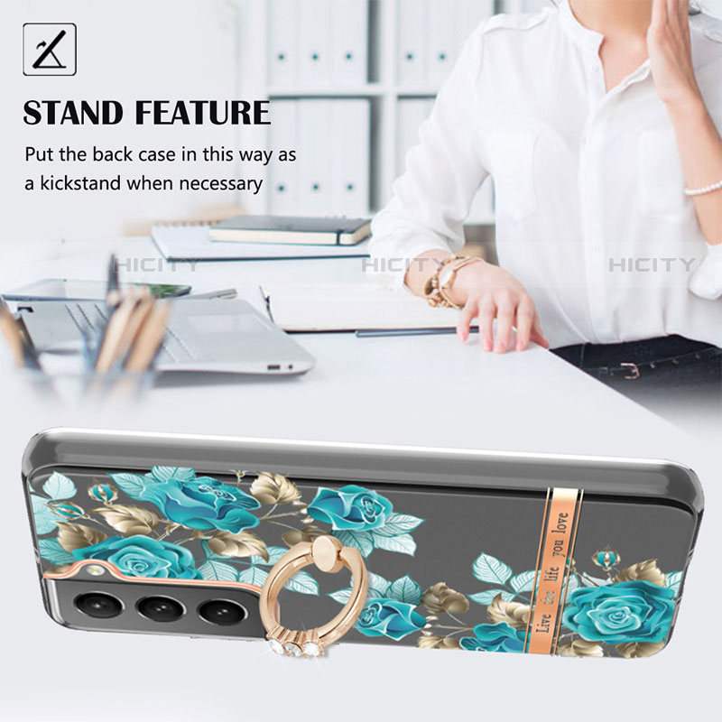 Custodia Silicone Gel Morbida Fantasia Modello Cover Y17B per Samsung Galaxy S21 FE 5G