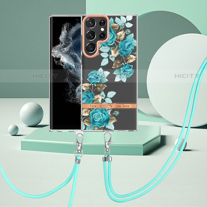 Custodia Silicone Gel Morbida Fantasia Modello Cover Y22B per Samsung Galaxy S21 Ultra 5G