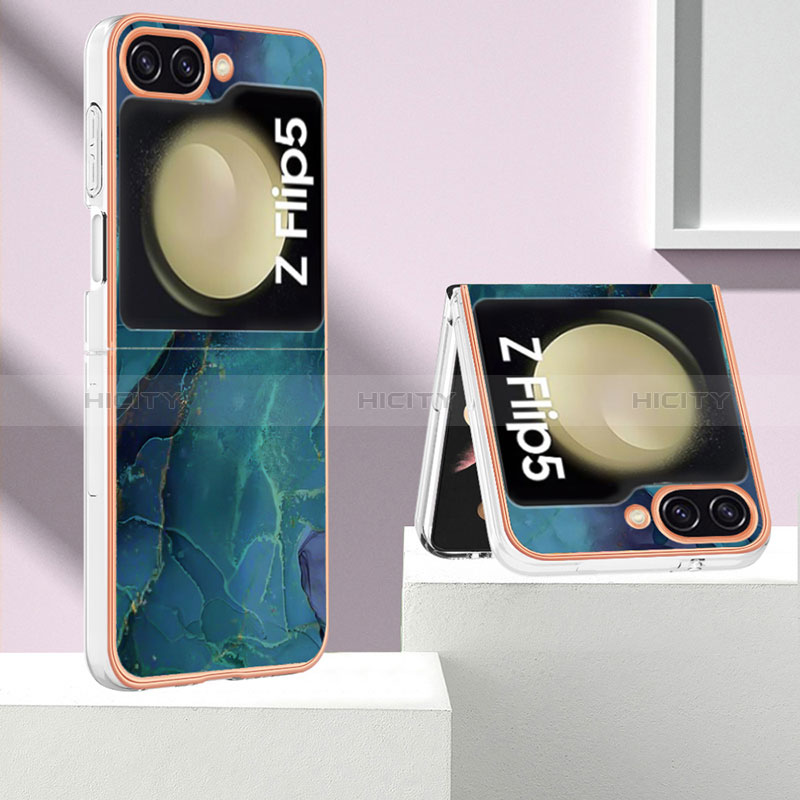 Custodia Silicone Gel Morbida Fantasia Modello Cover YB2 per Samsung Galaxy Z Flip5 5G
