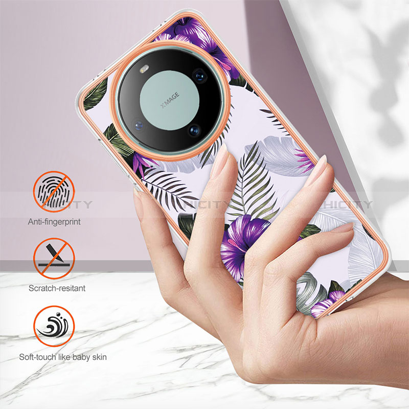 Custodia Silicone Gel Morbida Fantasia Modello Cover YB3 per Huawei Mate 60