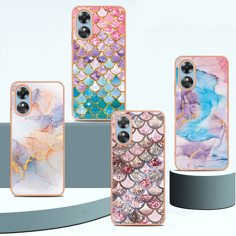 Custodia Silicone Gel Morbida Fantasia Modello Cover YB3 per Oppo A17