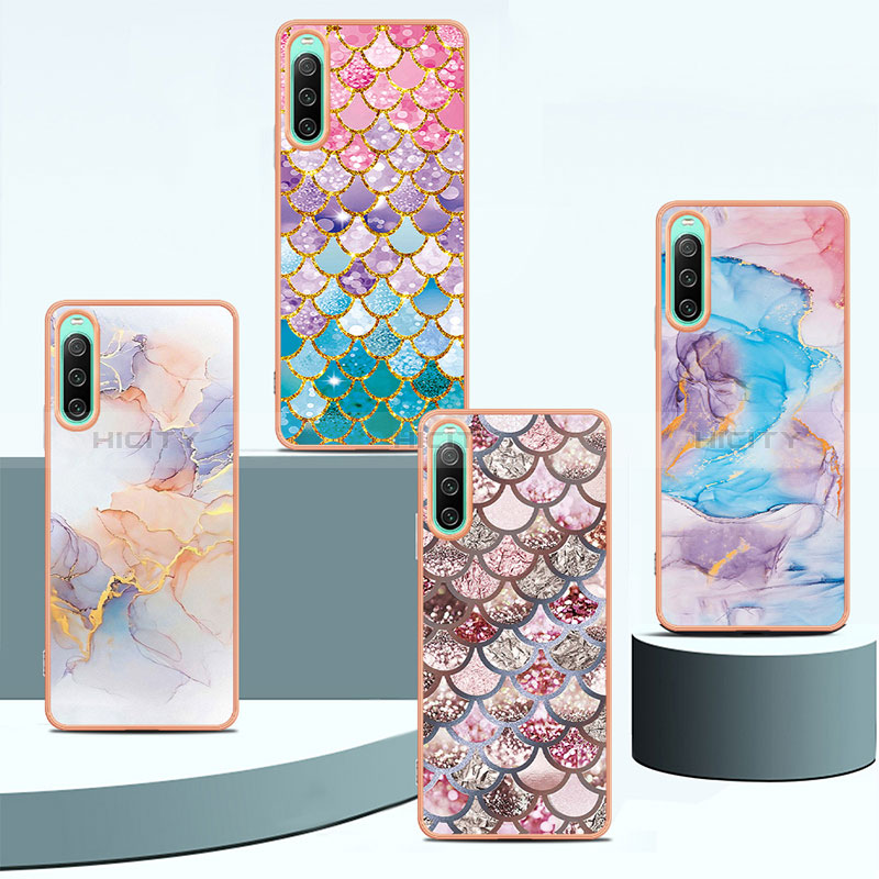 Custodia Silicone Gel Morbida Fantasia Modello Cover YB4 per Sony Xperia 10 IV