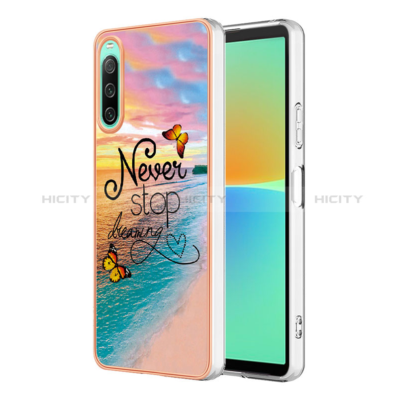 Custodia Silicone Gel Morbida Fantasia Modello Cover YB4 per Sony Xperia 10 IV