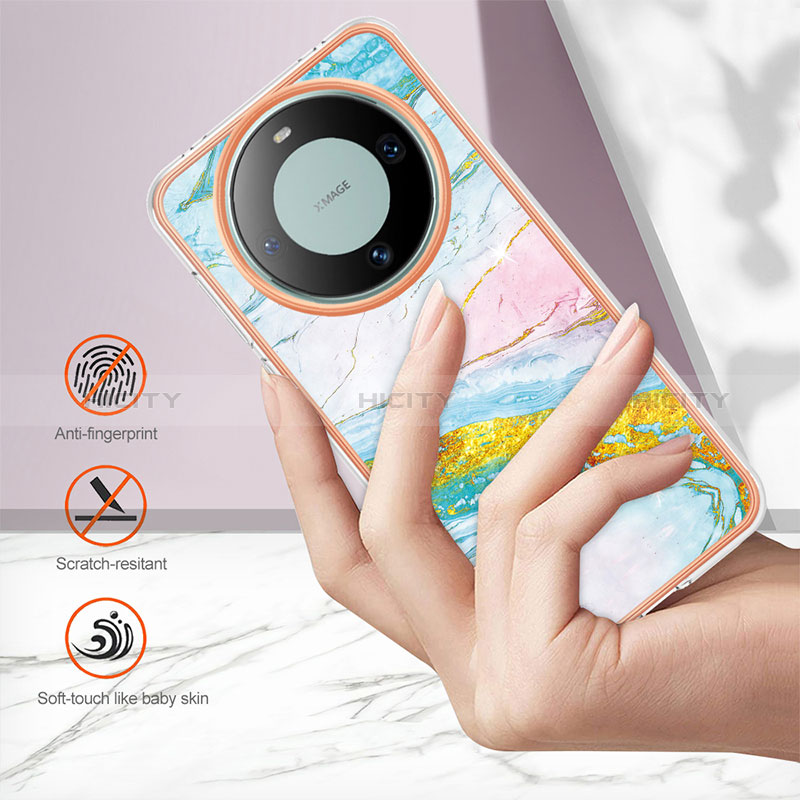 Custodia Silicone Gel Morbida Fantasia Modello Cover YB5 per Huawei Mate 60 Pro