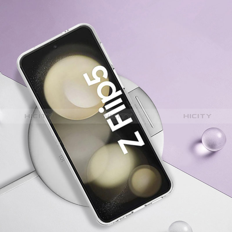 Custodia Silicone Gel Morbida Fantasia Modello Cover YB7 per Samsung Galaxy Z Flip5 5G