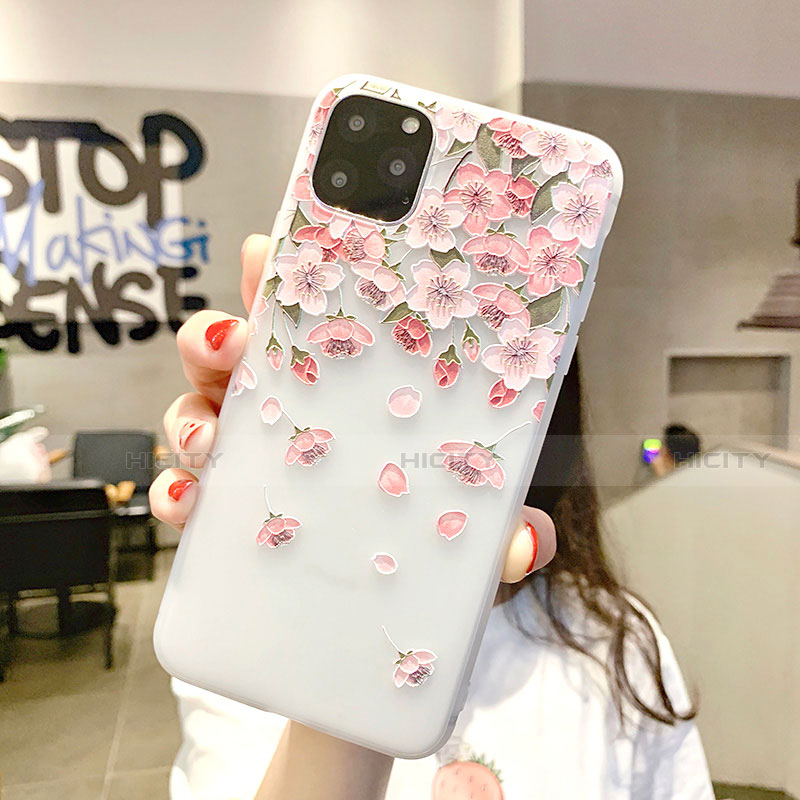 Custodia Silicone Gel Morbida Fiori Cover H03 per Apple iPhone 11 Pro