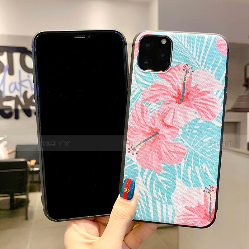 Custodia Silicone Gel Morbida Fiori Cover H09 per Apple iPhone 11 Pro Max