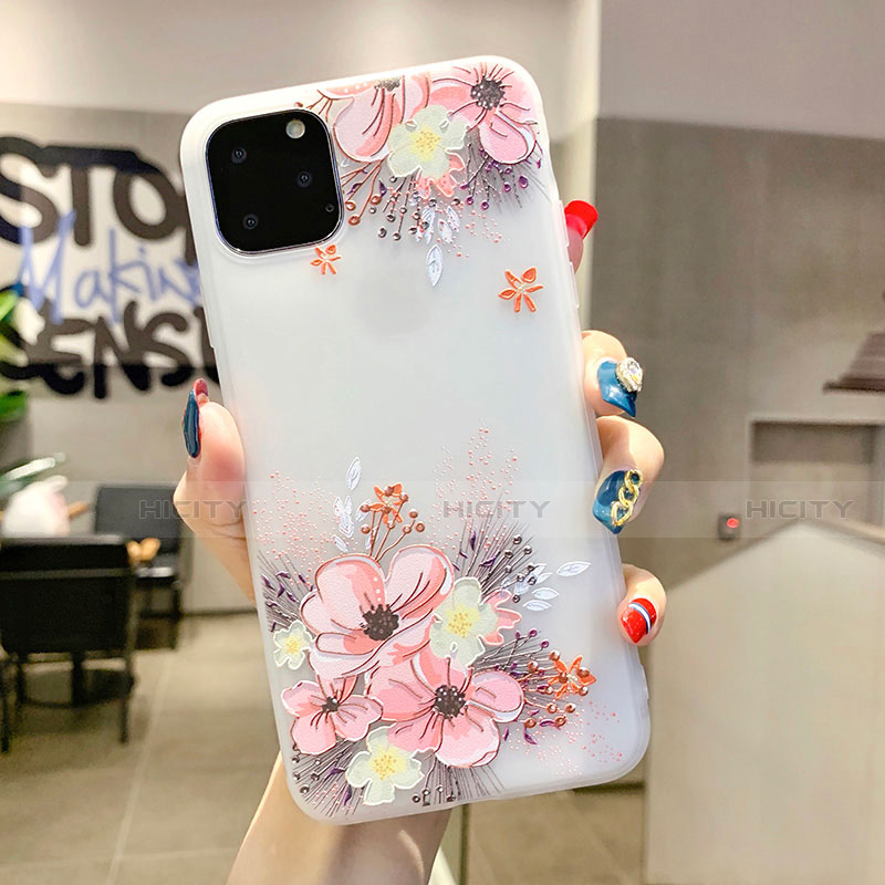 Custodia Silicone Gel Morbida Fiori Cover H11 per Apple iPhone 11 Pro Max