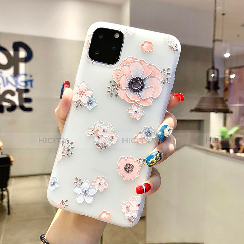 Custodia Silicone Gel Morbida Fiori Cover H19 per Apple iPhone 11 Pro Max